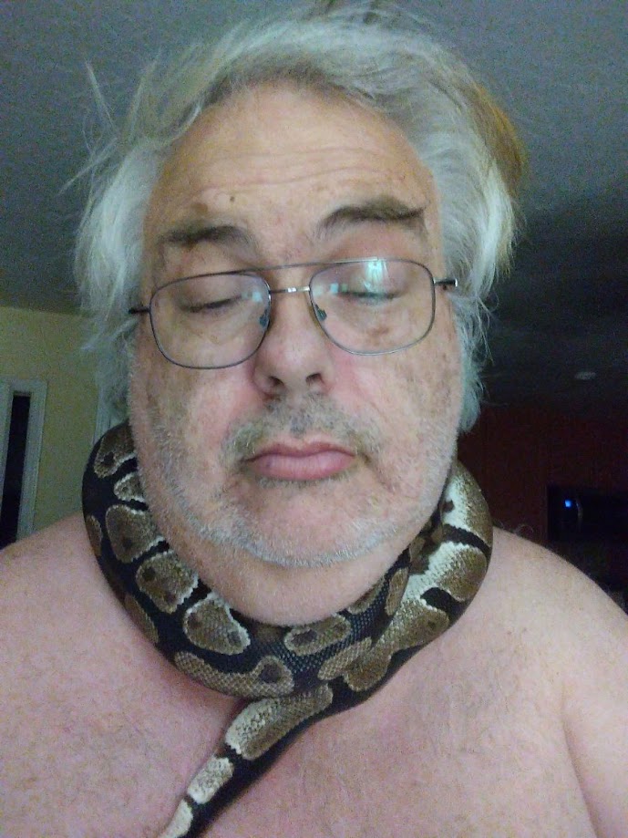 snake wrapped around neck